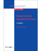 Manuel de droit européen du travail