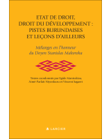 État de droit, droit du développement : pistes burundaises et leçons d'ailleurs