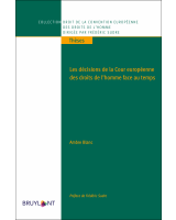 Les décisions de la Cour européenne des droits de l'homme face au temps