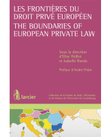 Les frontières du droit privé européen / The Boundaries of European Private Law