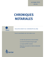 Chroniques notariales. Volume 62