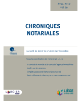 Chroniques notariales. Volume 69