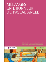 Mélanges en l'honneur de Pascal Ancel