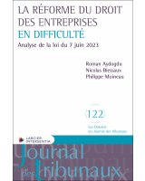 La réforme du droit des entreprises en difficulté