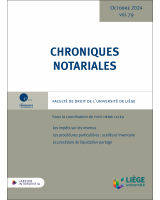 Chroniques notariales 79