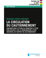 La circulation du cautionnement