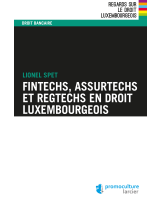 Fintechs, Assurtechs et Regtechs en droit luxembourgeois