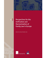 Perspectives for the Unification and Harmonisation of Family law in Europe