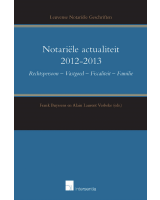 Notariële actualiteit 2012-2013